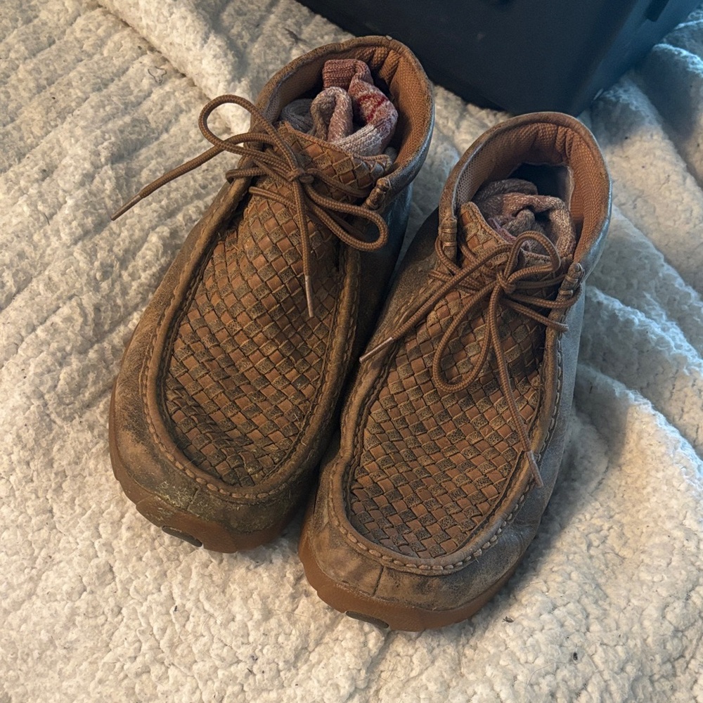 Twisted X Tan Woven Chukka Boots